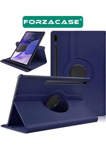 Samsung Tab S9 Fe Plus Uyumlu 360 Derece Döner Standlı Kılıf + Temperli Kırılmaz Cam FC012 indirimleri