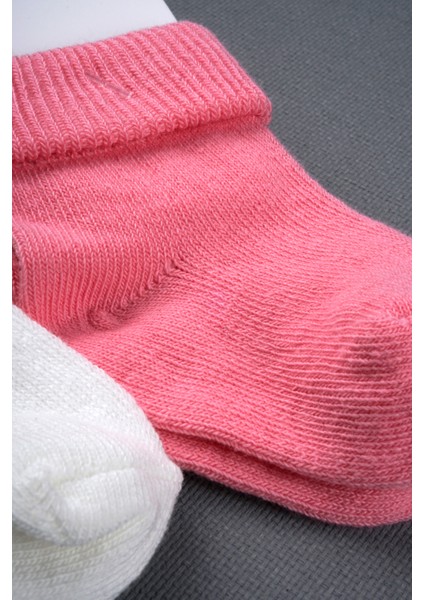 Olay Socks Pamuk 9lu Bebek Çorap, Bebek Pembe Sarı 9lu Çorap Seti, Yeni Doğan Hediyelik 9lu Çorap Seti