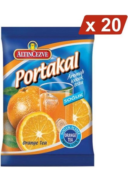 Portakal Aromalı Içecek Tozu Soğuk 450 gr 20’li Paket