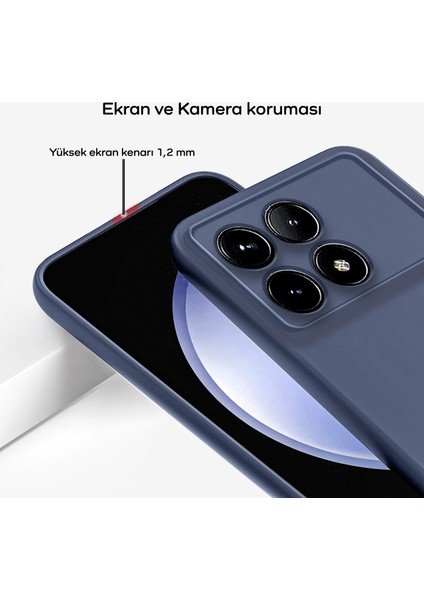 Xiaomi Poco X6 Pro Kılıf Kamera Korumalı Içi Kadife Lansman Silikon Kapak fırsatları