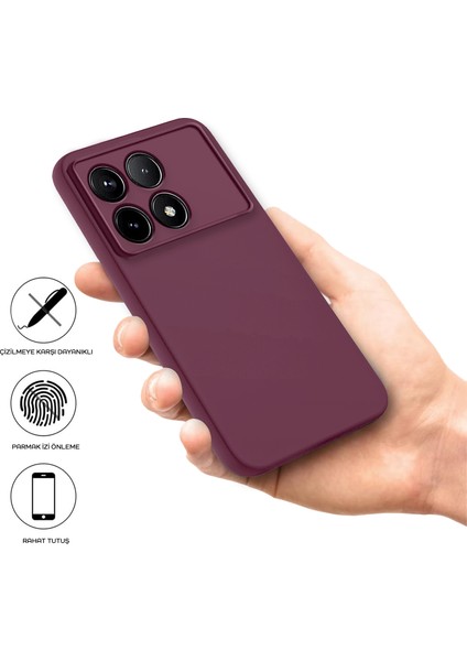 Xiaomi Redmi K70E Kılıf Kamera Korumalı Içi Kadife Lansman Silikon kapak fiyatları