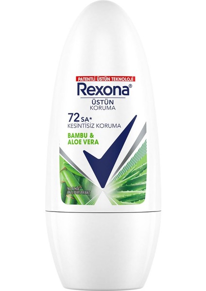 Üstün Koruma Kadın Roll On Deodorant Bambu & Aloe Vera 72 Saat Kesintisiz Koruma 50 Ml