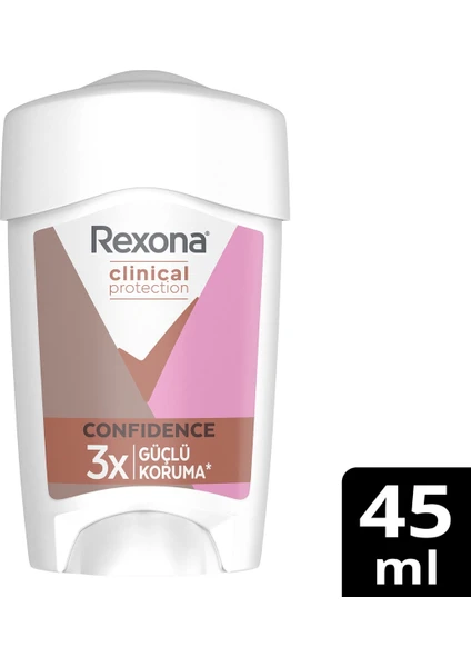 Clinical Protection Kadın Stick Deodorant Confidence 3x Güçlü Koruma 45 ml