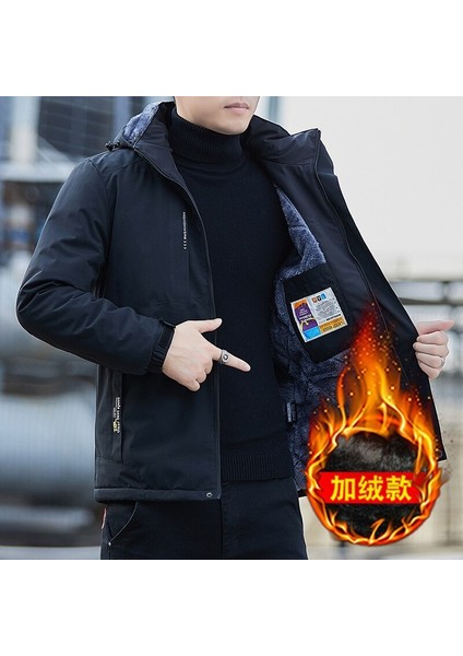 Su Geçirmez Içi Kadife Rüzgar Geçirmez Erkek Mont 001 modelleri