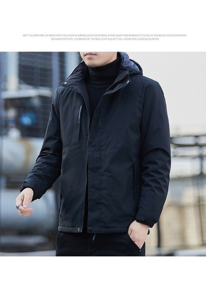 Su Geçirmez Içi Kadife Rüzgar Geçirmez Erkek Mont 001 fırsatları