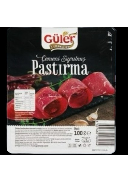 Çemeni SIYRILMIŞ PASTIRMA 100 gr 2 Adet