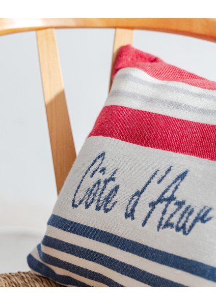 Ardoix Kırlent Kılıfı Lacivert-kırmızı 33X50 cm fiyatları