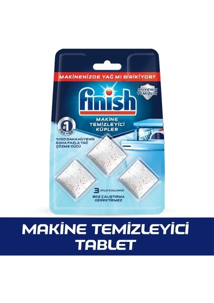 Bulaşık Makinesi Temizleyici 3'lü Tablet