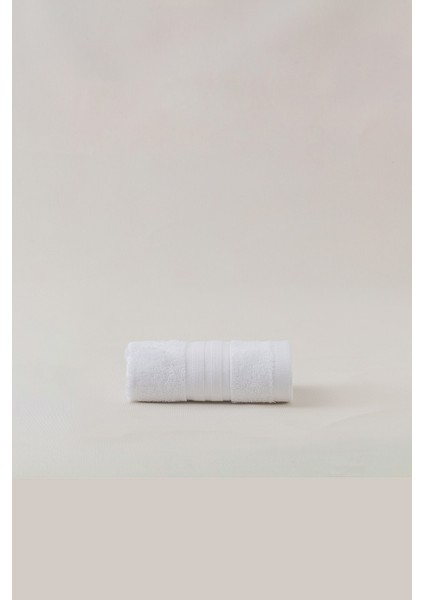 Martha Yüz Havlusu (Tencel™) - Beyaz - 50X80 cm