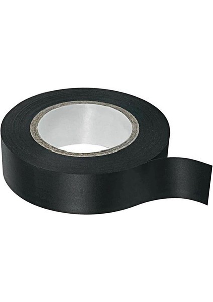 Izole Pvc Elektrikçi Elektirik Kablo Bandı Siyah Renk Bant Bandı Eni: 1.9 cm Uzunluk: 9 Metre 5 Adet modelleri