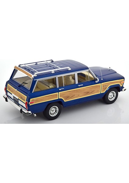 1:18 Kk Scale 1989 Jeep Grand Wagoneer Mavi