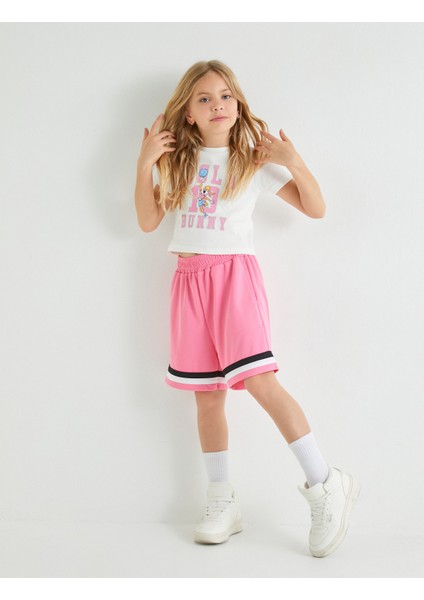 Şort Renk Bloklu Beli Lastikli fiyatları