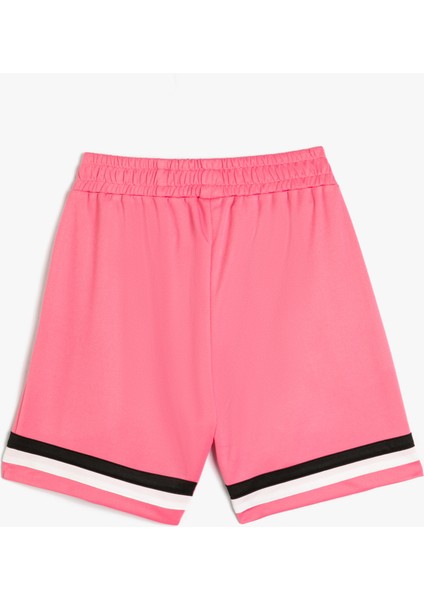 Şort Renk Bloklu Beli Lastikli fırsatları