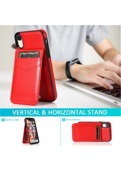 Kredi Toka ile IPhone Xr Premium Deri Çanta Cüzdan ile Uyumlu (Yurt Dışından) modelleri