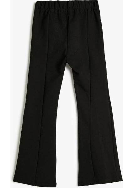 Ispanyol Paça Pantolon Fitilli Yırtmaç Detaylı Beli Lastikli fiyatları