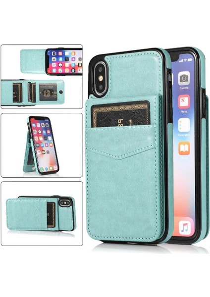 Kredi Premium Deri Çanta ile IPhone X/xs Kart Sahibi ile Uyumlu (Yurt Dışından)