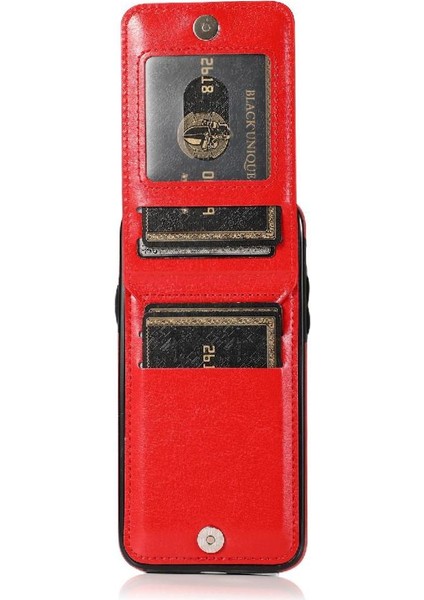 Kredi Premium Deri Çanta ile IPhone X/xs Kart Sahibi ile Uyumlu (Yurt Dışından)