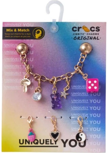 Jibbitz Custom Charm Chain 5 Pack Charms