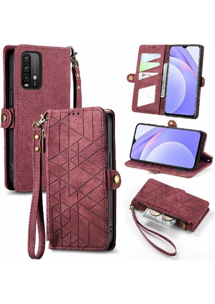 Xiaomi Redmi Not 9 Için Flip Case 4g Cüzdan Darbeye Deri Kılıf Kapak (Yurt Dışından)