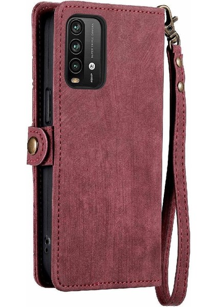 Xiaomi Redmi Not 9 Için Flip Case 4g Cüzdan Darbeye Deri Kılıf Kapak (Yurt Dışından)