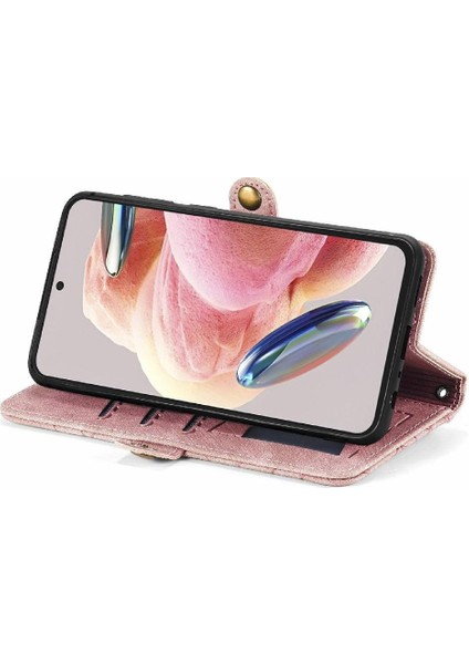 Xiaomi Redmi Not 12 Için Flip Case 4g Darbeye Deri Kılıf Kapak Çevirin (Yurt Dışından)