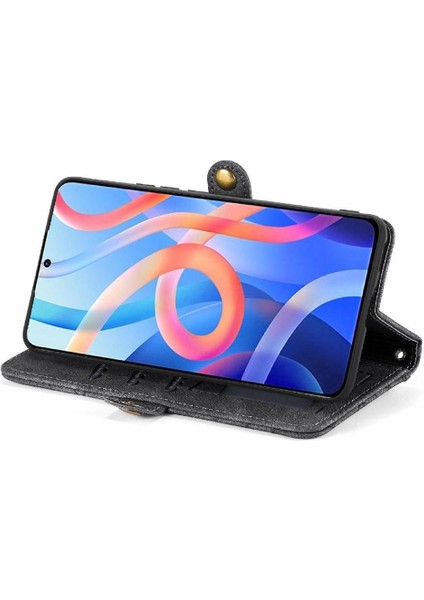 Xiaomi Redmi Not 11 Için Flip Case 4g Darbeye Basit Iş Cüzdan (Yurt Dışından)