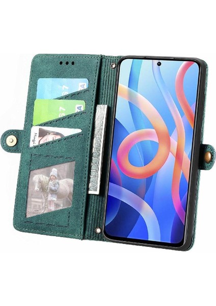 Xiaomi Redmi Not 11 Için Flip Case 4g Darbeye Basit Iş Cüzdan (Yurt Dışından)