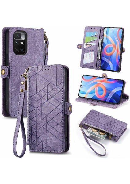 Xiaomi Redmi Not 11 Için Flip Case 4g Darbeye Basit Iş Cüzdan (Yurt Dışından)