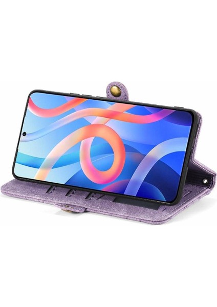 Xiaomi Redmi Not 11 Için Flip Case 4g Darbeye Basit Iş Cüzdan (Yurt Dışından)