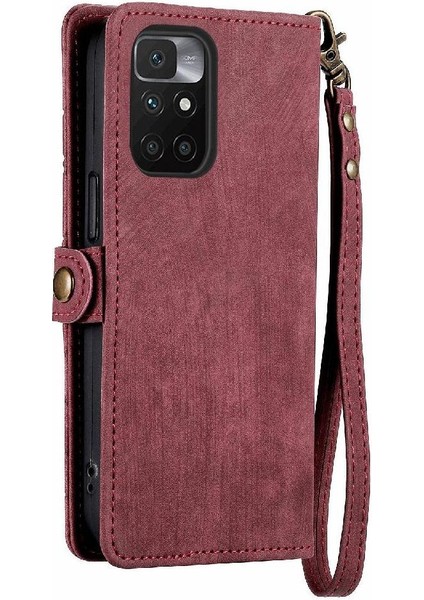 Xiaomi Redmi Not 11 Için Flip Case 4g Darbeye Basit Iş Cüzdan (Yurt Dışından)