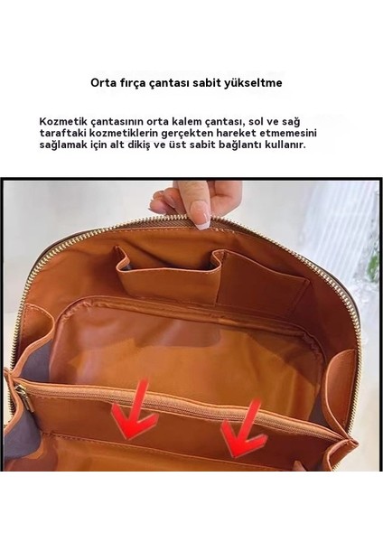 Çift Çekmeli Makyaj Çantası, Çok Yönlü Taşınabilir Saklama Çantası (Yurt Dışından)