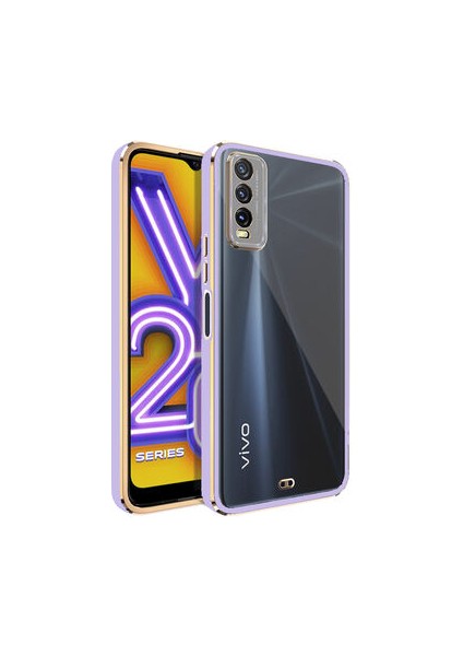 Vivo Y20S Şık ve Parlak Tasarımlı Voit Clear Premium Silikon Kılıf
