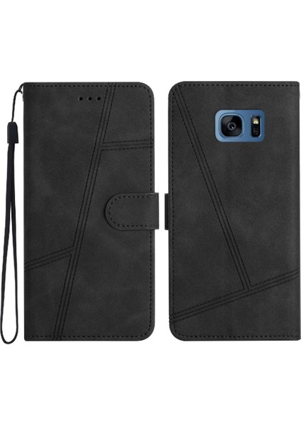 Samsung Galaxy S7 Kart Yuvaları Tutucu Manyetik Tam Koruma Için Flip Case (Yurt Dışından)