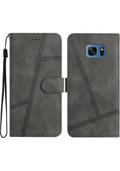 Samsung Galaxy S7 Kart Yuvaları Tutucu Manyetik Tam Koruma Için Flip Case (Yurt Dışından)