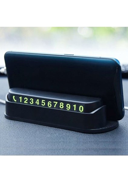 Tüm Araçlara Uyumlu Araç Park Telefon Numaratörü Açılır Kapanabilir Fosforlu Parkmatik