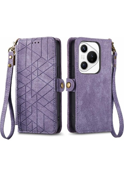 Huawei Pura 70 Için Flip Case Deri Kılıf Kapak Basit Iş (Yurt Dışından)