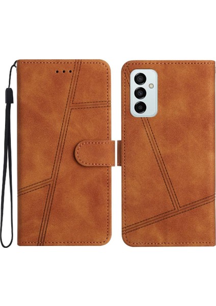 Samsung Galaxy M23 5g Flip Case Için Folio Bilek Kayışı Kart Yuvaları Pu (Yurt Dışından)