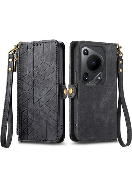 Huawei Pura 70 Için Flip Case Ultra Darbeye Deri Kılıf Kapak Çevirin (Yurt Dışından)
