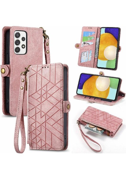 Samsung Galaxy Için Flip Case A52S 5g Darbeye Kapak Kapak Basit Cüzdan (Yurt Dışından)