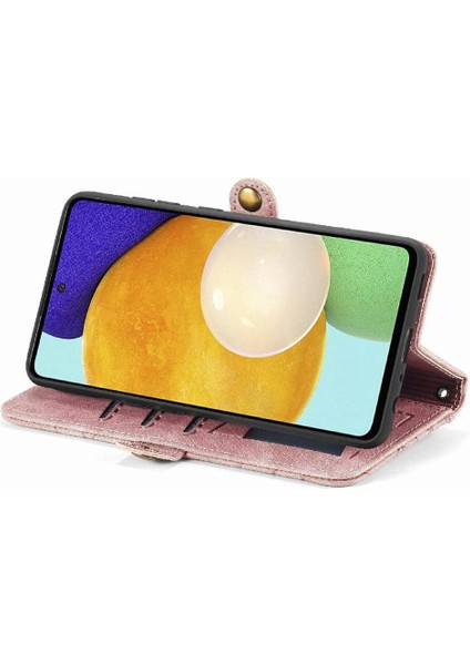 Samsung Galaxy Için Flip Case A52S 5g Darbeye Kapak Kapak Basit Cüzdan (Yurt Dışından)