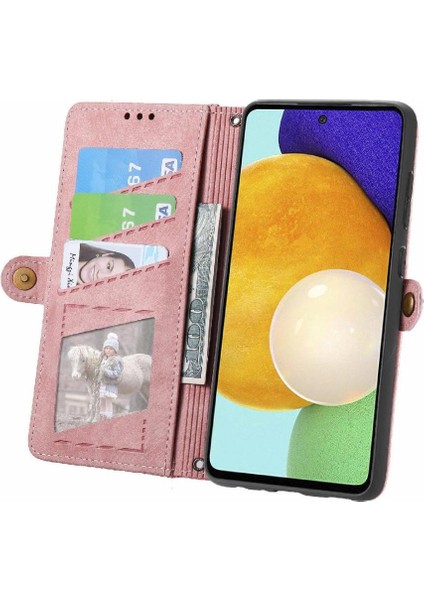 Samsung Galaxy Için Flip Case A52S 5g Darbeye Kapak Kapak Basit Cüzdan (Yurt Dışından)