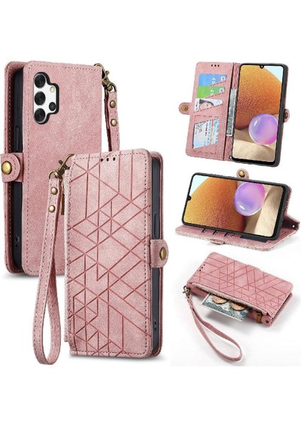 Samsung Galaxy A32 4g Için Flip Case Deri Kılıf Kapak Basit Cüzdan (Yurt Dışından)