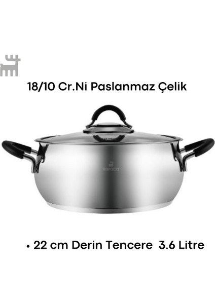 Oyster 8 Parça Tencere Seti Black