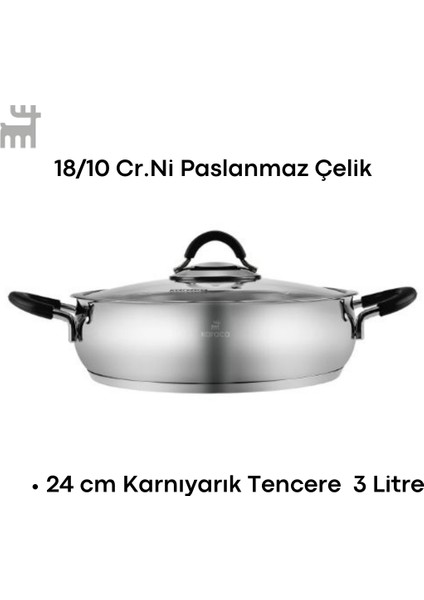 Oyster 8 Parça Tencere Seti Black