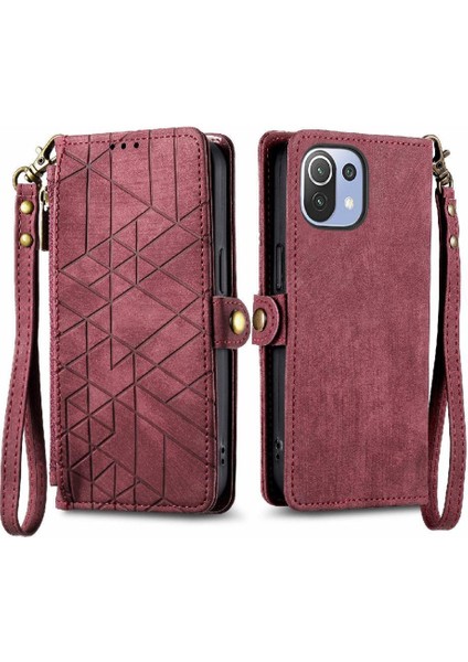 Xiaomi 11 Lite Için Flip Case Kapak Kılıf Cüzdan Darbeye (Yurt Dışından)