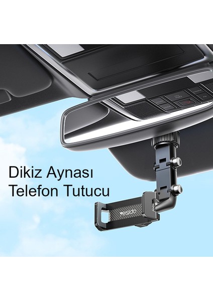 C192 Dikiz Aynasına Sabitlenen Ayarlanabilir Araç Tutucu - Siyah fırsatları