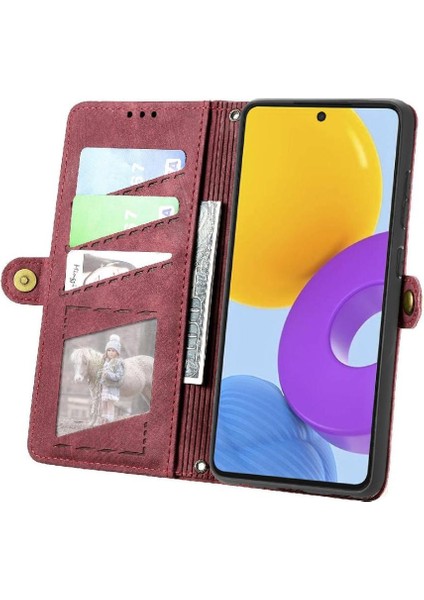 Samsung Galaxy M52 5g Cüzdan Darbeye Basit Iş Için Flip Case (Yurt Dışından)