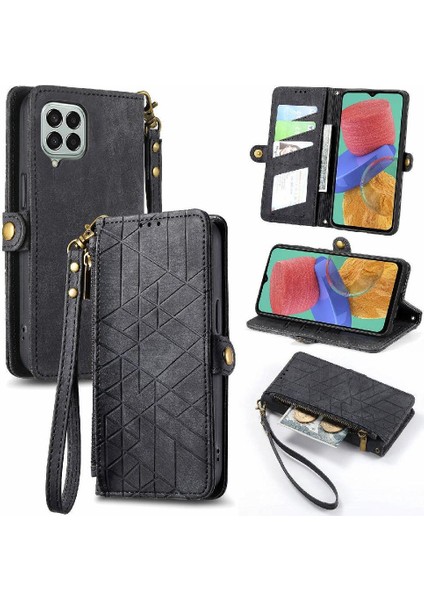 Manyi Mall Samsung Galaxy M33 5g Deri Kılıf Için Flip Case Basit Iş Çevirme (Yurt Dışından)