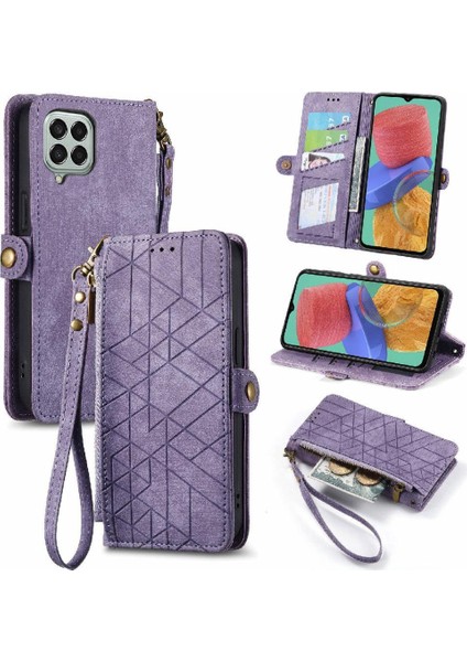 Samsung Galaxy M33 5g Deri Kılıf Için Flip Case Basit Iş Çevirme (Yurt Dışından)