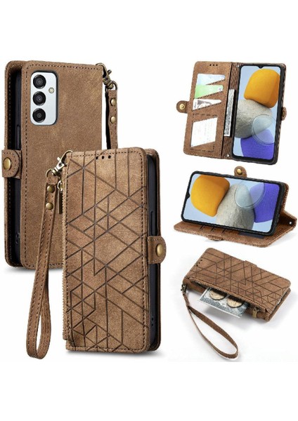 Samsung Galaxy M23 5g Darbeye Deri Kılıf Için Flip Case Basit Flip (Yurt Dışından)